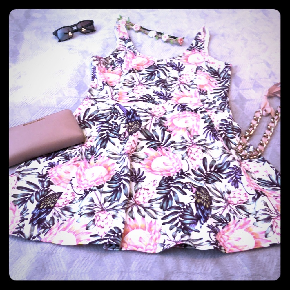 SZ 12 Floral Skater Dress